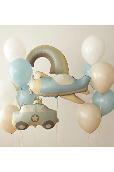 party mix Retro Doğum Günü Seti | Retro Balon Set | Retro Uçak Araba Set | 1 ...