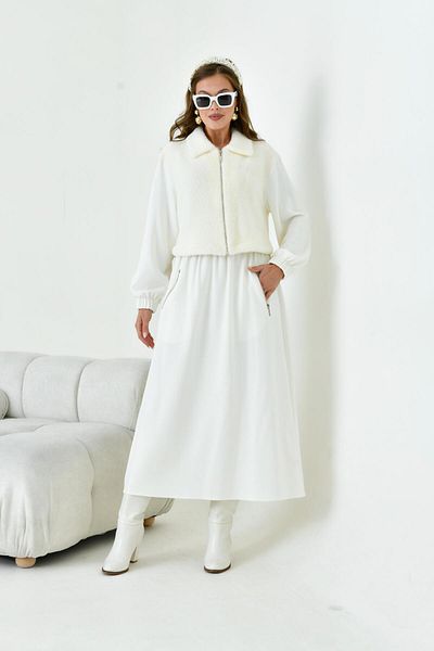 FTZ WOMEN طقم تنورة أنجورا نسائي إكرو 30986