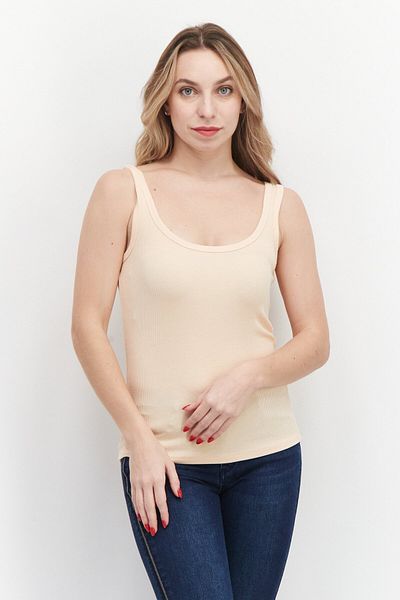 Gentle Fawn Women Scoop Neck Sleeveless Textured Tank Top, Peach