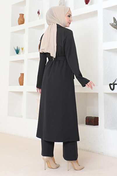 Modamihram Fekete készlet 19201 - Cipzár részletes