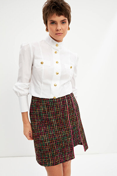 STELLA PULVIS Λευκό πουκάμισο με κουμπιά με λεπτομέρειες