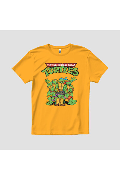 Built By Crazy Tricou unisex pentru copii Ninja Turtles Group Logo