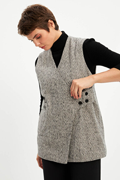 STELLA PULVIS Γιλέκο με επένδυση από καφέ μαλλί
