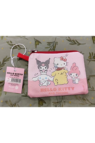 bundle island Children's Money Bag with Hello Kitty and Kuromi Figures - Zippered Faux Leather