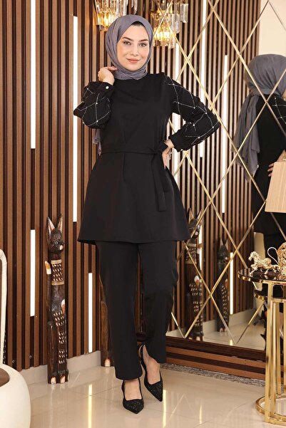 Modamihram Black Pearl részletes öltöny - 19120-as modell