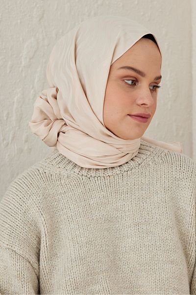 Modakaşmir Silky Jacquard Series Shawl with Welle Pattern