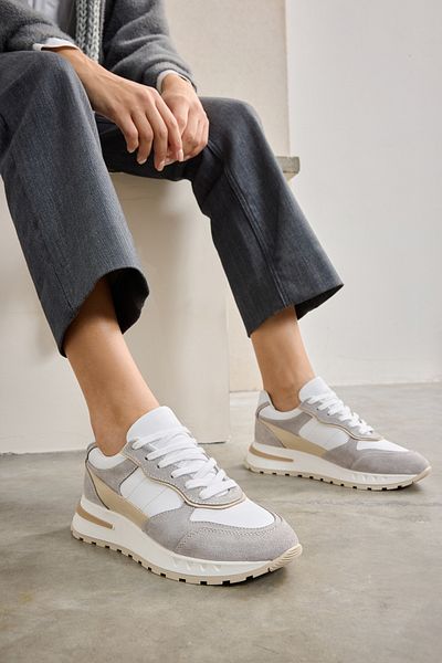 Ziya Tenis alb pentru femei - piele naturală, 1431000 Z6020