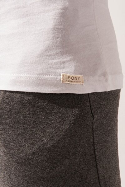 Katia&Bony O Neck Basic Men's Undershirt White