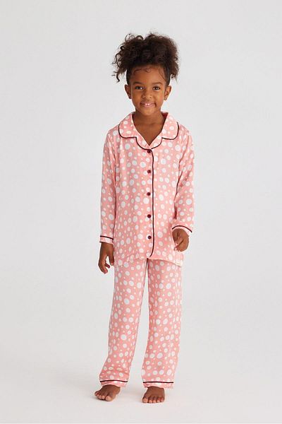 Katia&Bony Infinity Dots Girl's Satin Bottom Rose Pink