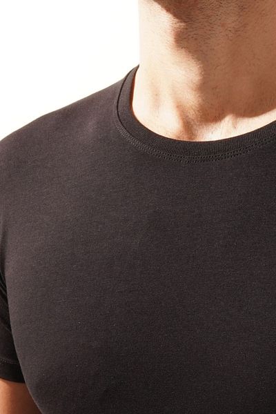 Katia&Bony Ανδρικό εσώρουχο O Neck Basic Modal Μαύρο