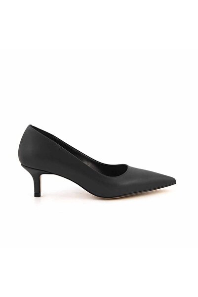 KEMAL TANCA Kadın Rugan Deri Lacivert Topuklu Ayakkabı