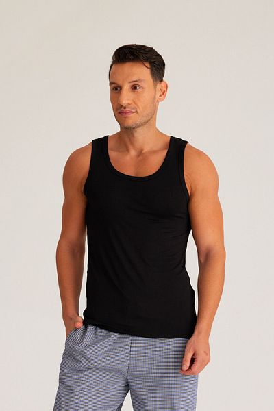 Katia&Bony Basic New Modal Strappy Ανδρικό εσώρουχο ΜΑΥΡΟ
