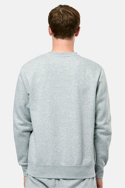 Nike Мъжки сив спортен суитшърт с релефни елементи