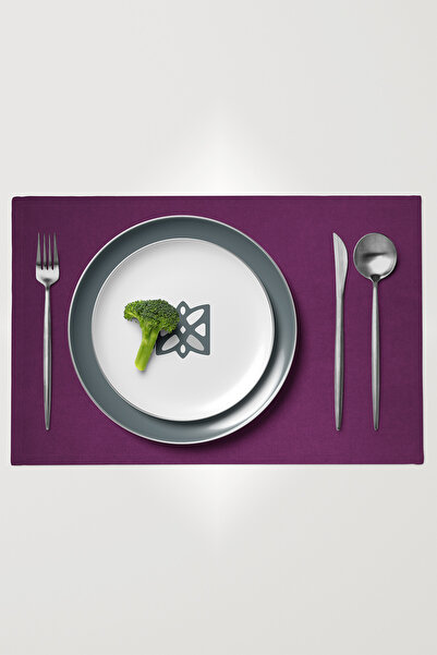 MARİTSA Serviciu american din 6 piese - Seria texturată din catifea Cireș făr...