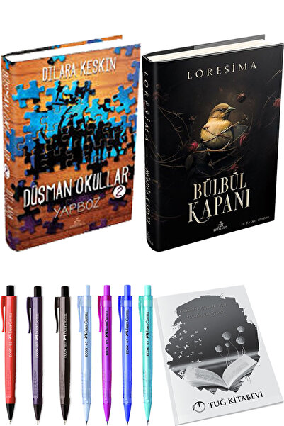 Ephesus Yayınları Düşman Okullar 2 Ciltli ve Bülbül Kapanı 1 Ciltli + Hediyeli