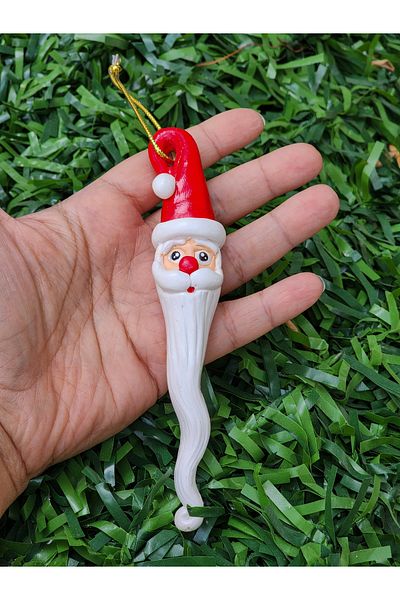 Rota Hediyelik Christmas Christmas Ornament - Father Tree, 14 Cm, 3 Pieces, Red White
