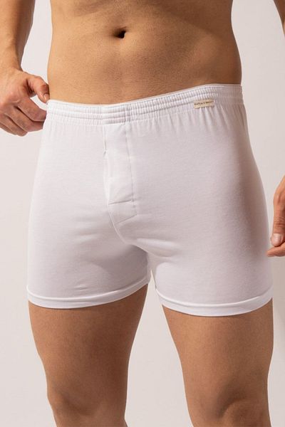 Katia&Bony Πακέτο 2 Basic New Modal Loose Fit ανδρικά μπόξερ λευκό/λευκό