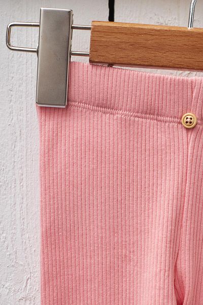 Katia&Bony Rose Pink Corded Children's Tights - Basic Model