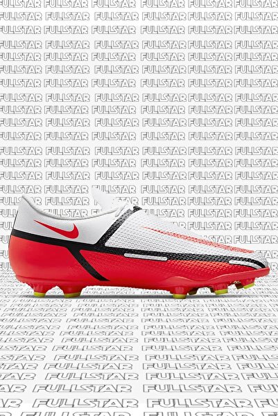 Nike Phantom G. T. 2 Club F. G. / M. G. Unisex Soccer Shoes Beyaz Kırmızı Krampon