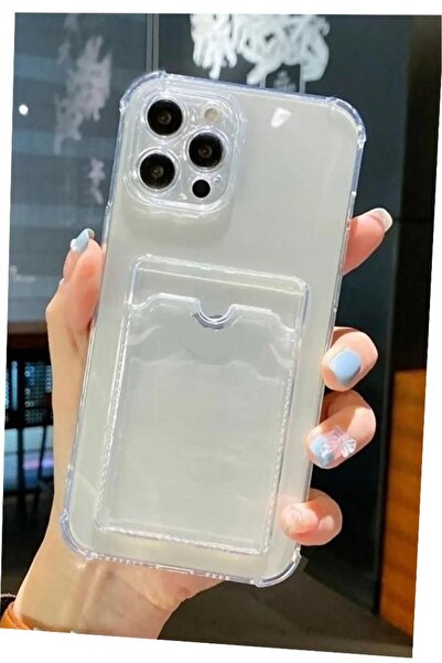 3GEN CASE حافظة سيليكون شفافة متوافقة مع هاتف آيفون 15 برو ماكس مع حامل بطاقة...