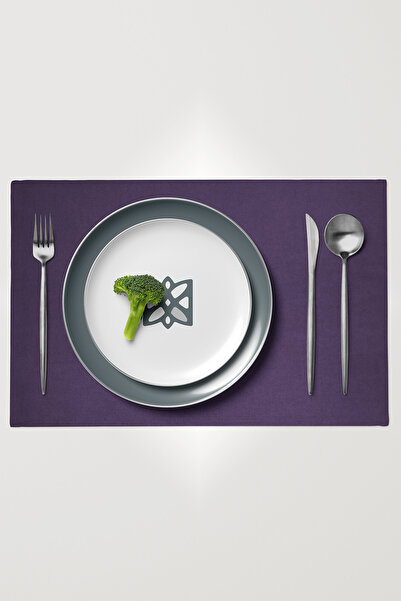 MARİTSA Serviciu american din 6 piese - Seria texturată din catifea violet în...