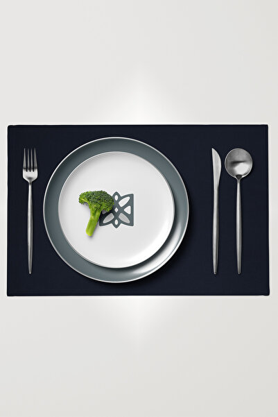 MARİTSA Seria de 6 bucăți din catifea bleumarin texturată - fără încurcături ...