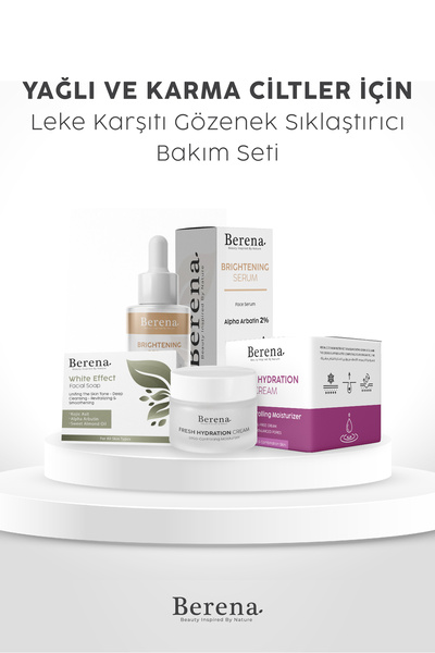 BERENA yağlı ve karma Ciltler Tonu Eşitleyici, Gözenek Karşıtı ve leke karşıt...