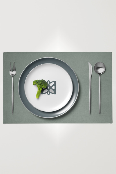 MARİTSA Seria de 6 bucăți din catifea verde Çağla - fără încurcături și fără ...