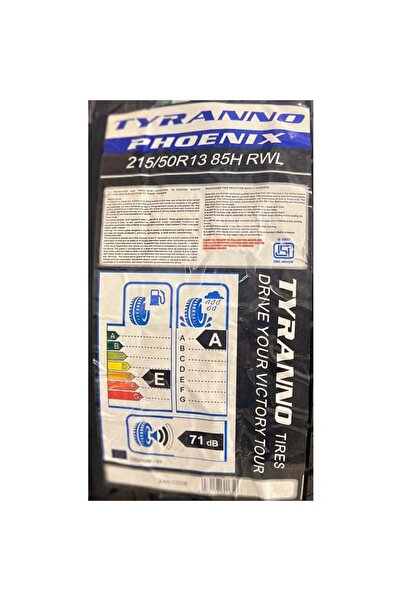 Vitour VİTOUR TYRANNO 215/50R13 85H PHOENIX RWL BEYAZ YAZILI OTO YAZ (ÜRETİM ...