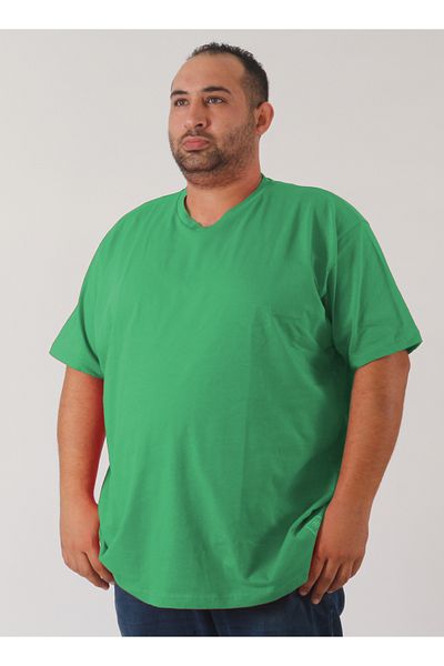 rood Μπλουζάκι Unisex Plus Size V-Neck