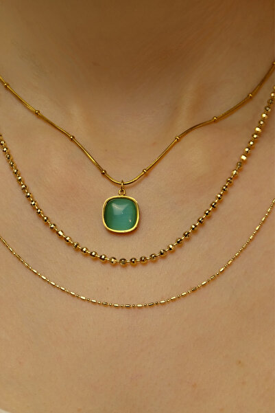ayışığı Xuping Turquoise Necklace Set