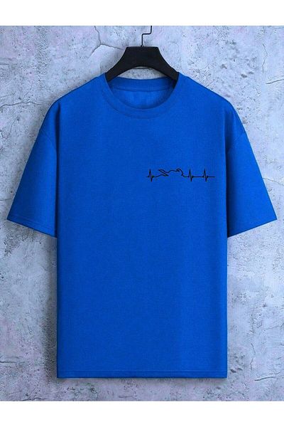 Massgai Μοτίβο κράνους κινητήρα Unisex - Oversize κοντομάνικο 100% βαμβακερό μπλουζάκι