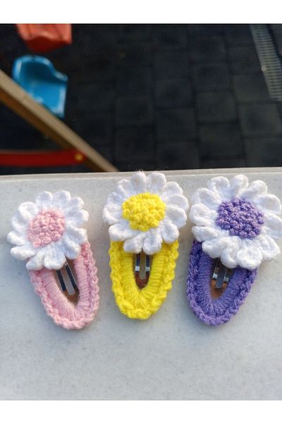 Jolly accesory مجموعة أزرار محبوكة ملونة بإبزيم للأم والطفل
