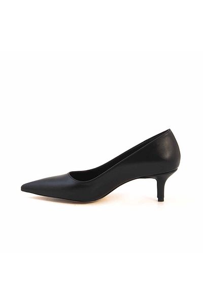 KEMAL TANCA Women's Patent Leather Black Heeled Shoes