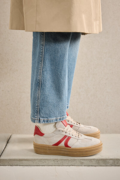 Ziya Жіночі кросівки бежевого кольору - натуральна шкіра, модель 1431000Z6640