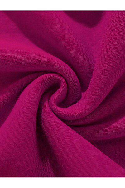 SOFTWAY Unisex Oversize Climbing Panda Basic φούτερ με στάμπα – Φούξια