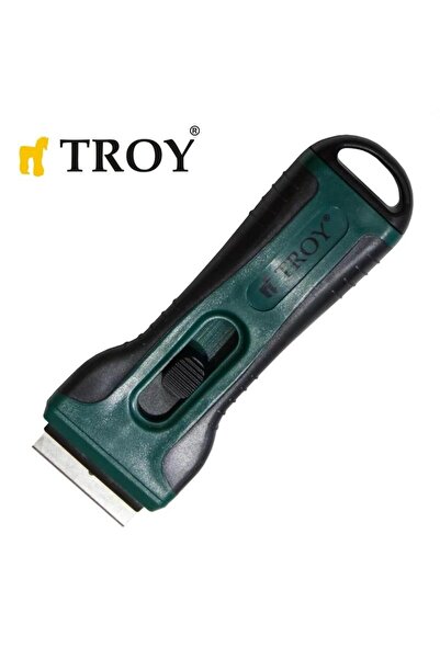 TROY 21607 Plastik Kazıma Bıçağı, 4 Yedek Bıçaklı