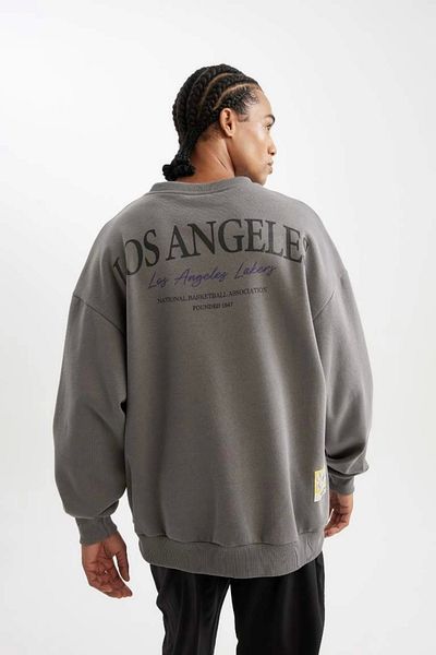 DeFacto C9254 Los Angeles Lakers Oversize Fit Sweatshirt