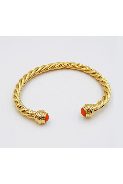 Ma Atölye Simple Coral Women's Twisted Bracelet