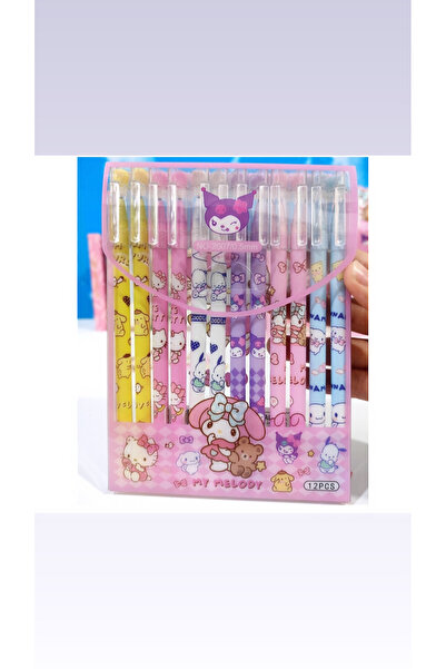 synshop Sanrio Kuromi Hello Kitty Cinnamoroll My Melodi Melody 12 Adet Siline...