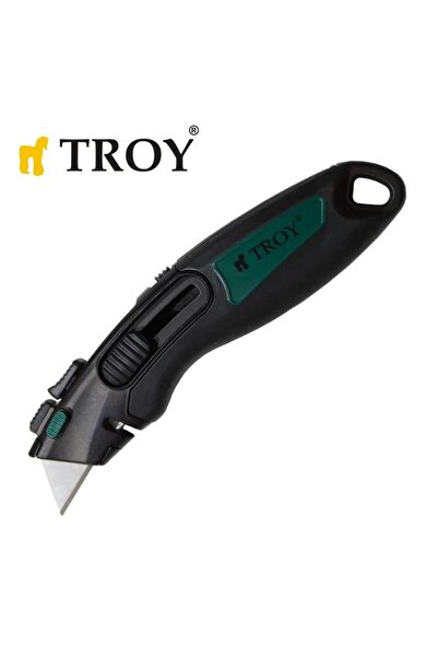TROY 21608 Profesyonel Trapez Maket Bıçağı, 2 Yedek Bıçaklı