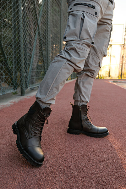 Riccon Kahvrengi Cilt Erkek Postal Bot 0012347