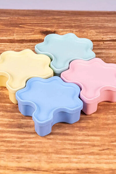 VENADORA Puzzle 4 Pieces Storage Container with Lid - Breakfast Snack Bowl