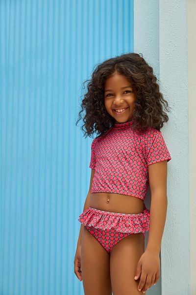 Katia&Bony Girl's Red Retro Bikini Bottoms