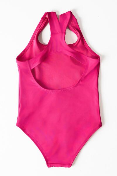 Katia&Bony Kız Çocuk Fuşya Renkli Tek Boynuzlu At Baskılı Mayo