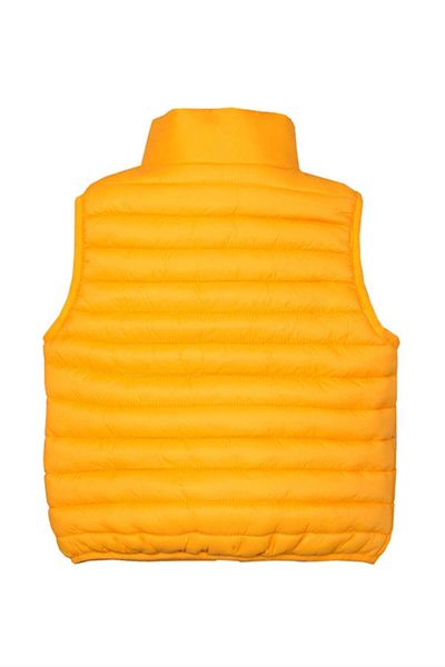Miny Center Vestă pufă cu fermoar, galbenă, unisex