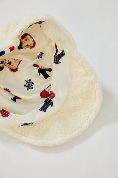 Katia&Bony Little Teddy Fur Girl's Hat Ecru