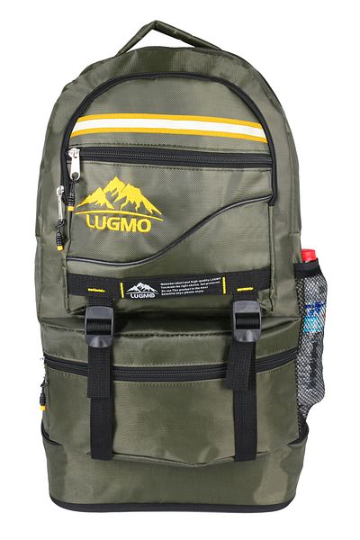 LUGMO Mountaineer Backpack Earthquake Bag with Bellows Reflector 65 Liters Khaki