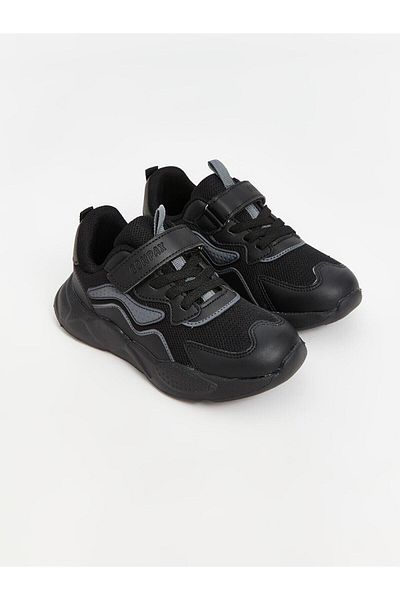 LC Waikiki Conpax Boys' Sports Shoes with Laces and Velcro