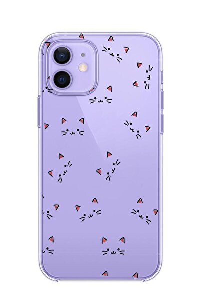 3GEN CASE İphone 12-İphone 12 Pro Uyumlu Desenli Şeffaf Silikon Kılıf